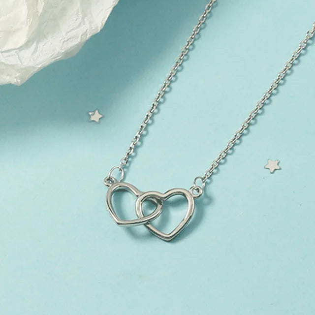 Double Heart Halskette