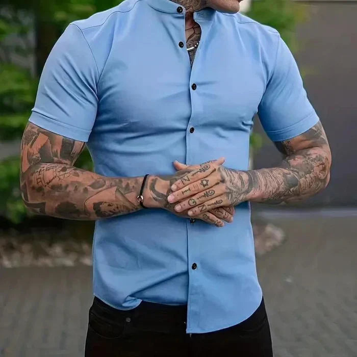 James - chemise à manches courtes du pasteur