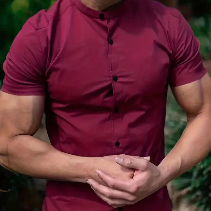 James - chemise à manches courtes du pasteur