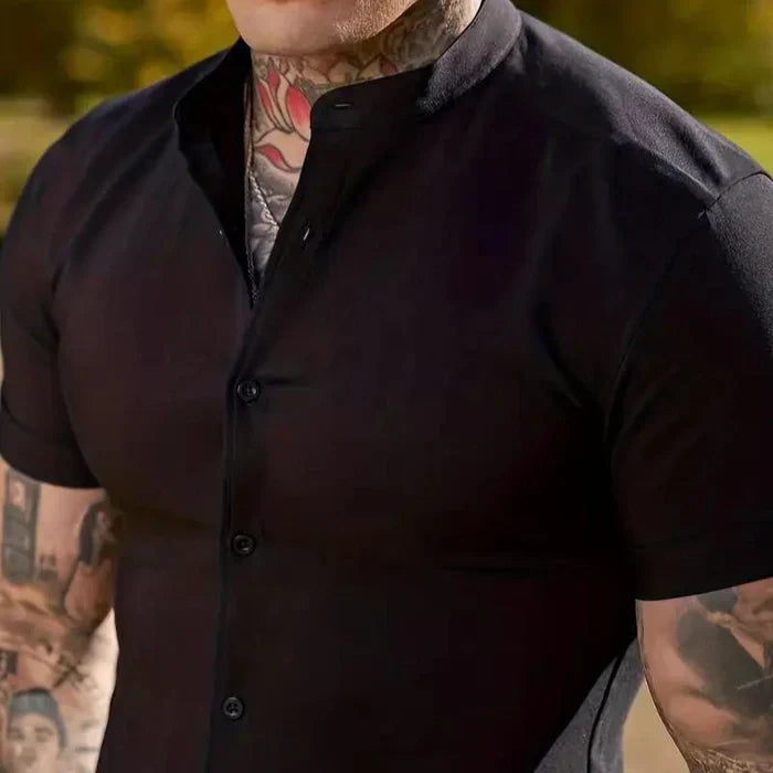 James - chemise à manches courtes du pasteur