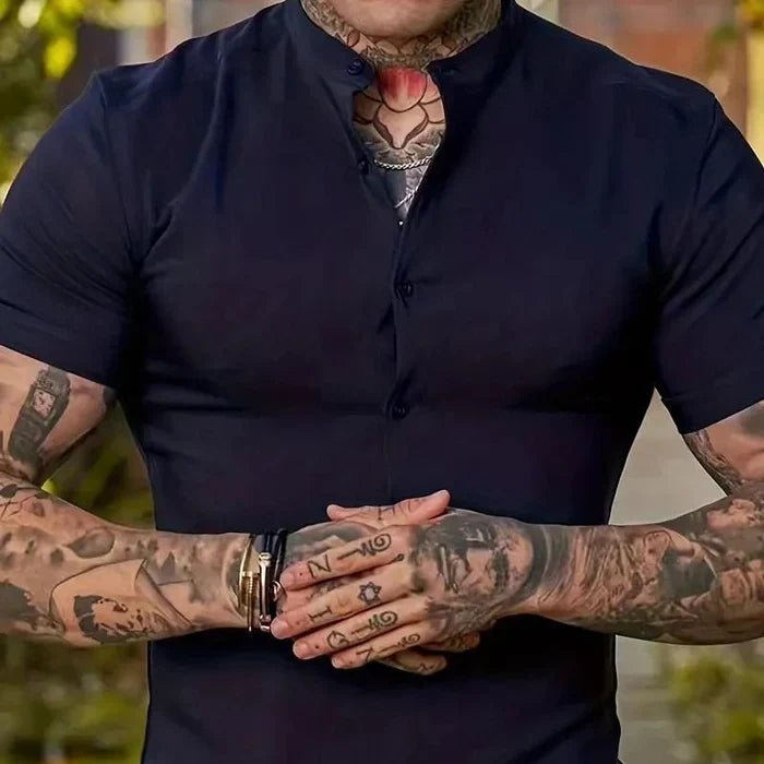 James - chemise à manches courtes du pasteur