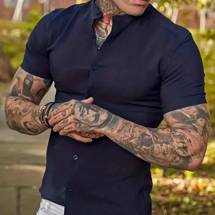 James - chemise à manches courtes du pasteur