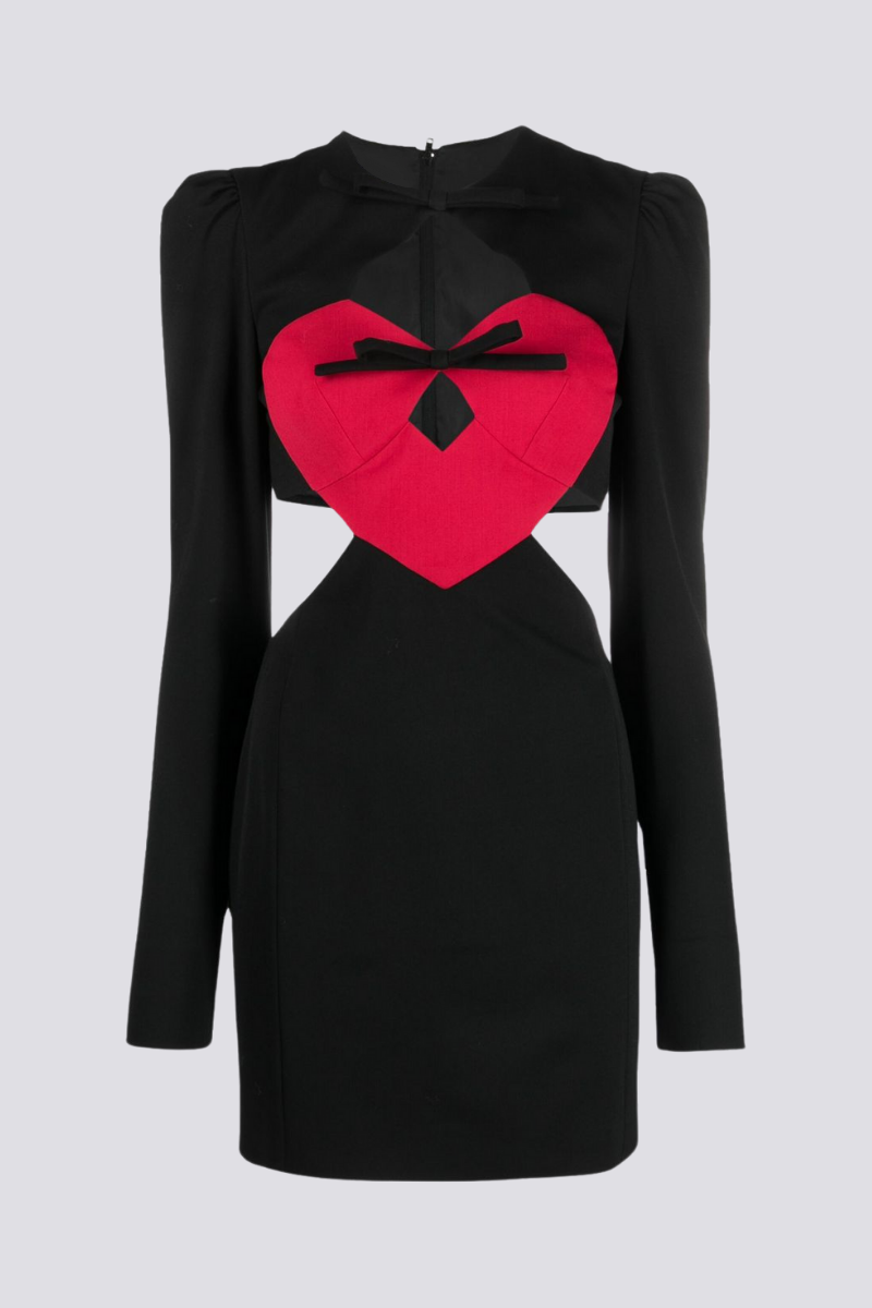 Azura Langärmliges Minikleid mit Cut-Outs und Schleife