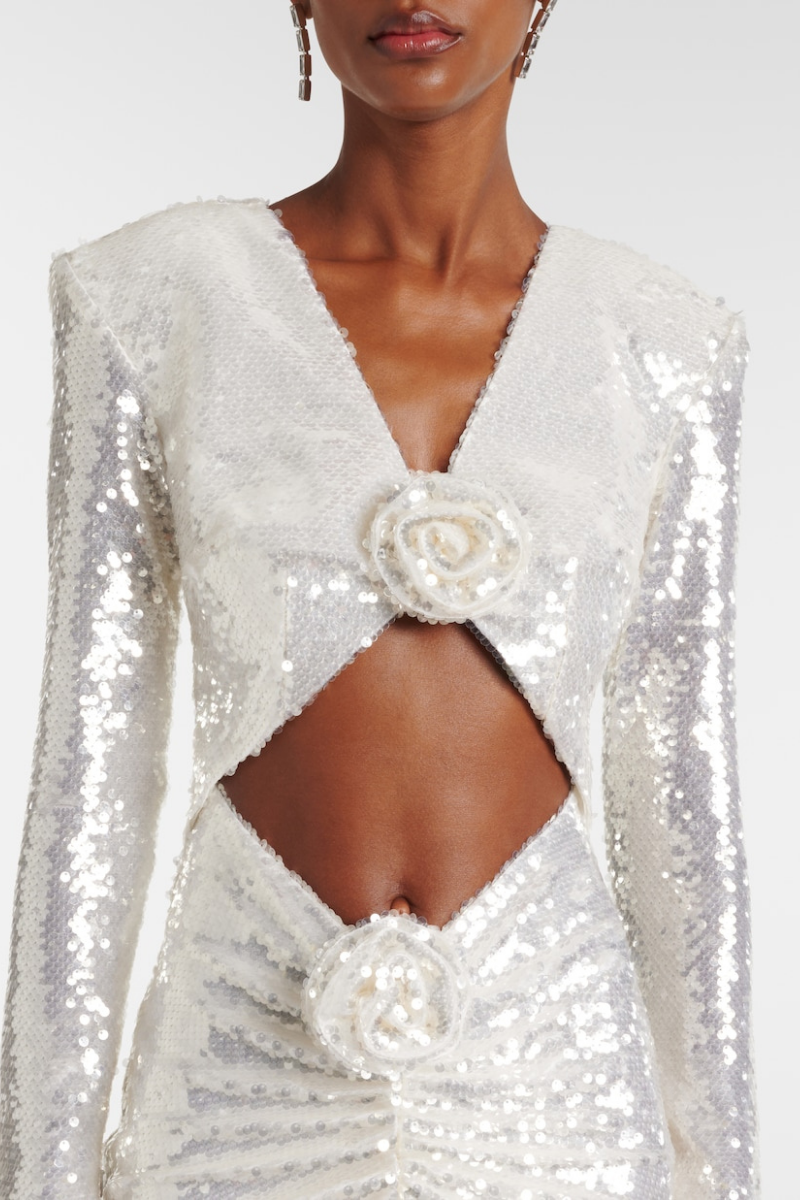 Bellamy Maxikleid mit Pailletten und Cut-outs