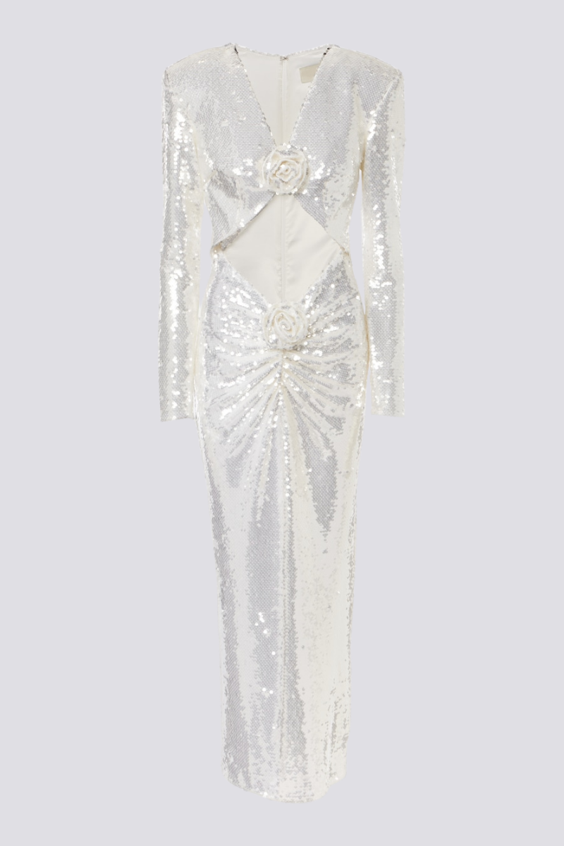 Bellamy Maxikleid mit Pailletten und Cut-outs
