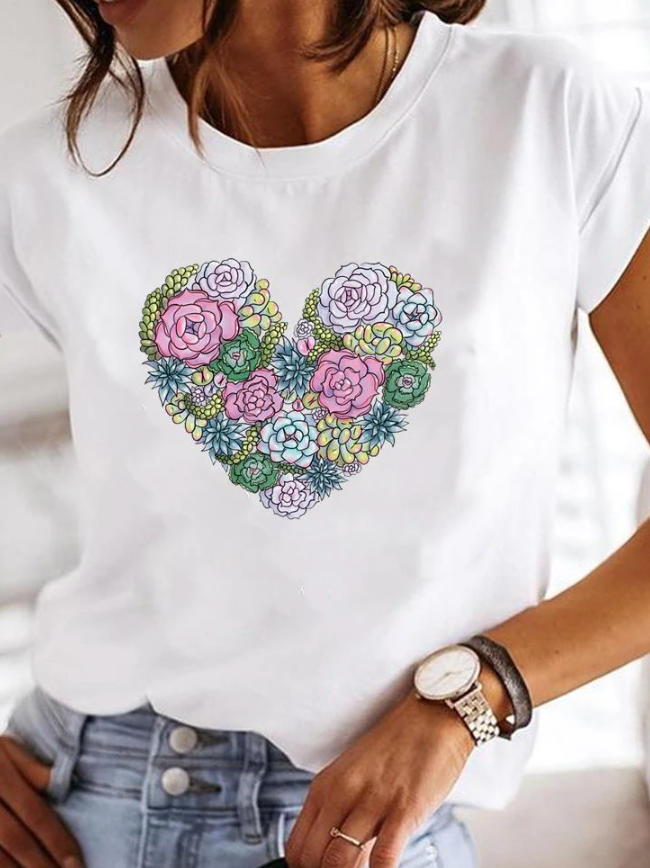 ROSALINDA - T-shirt super stylé aux motifs estivaux extravagants