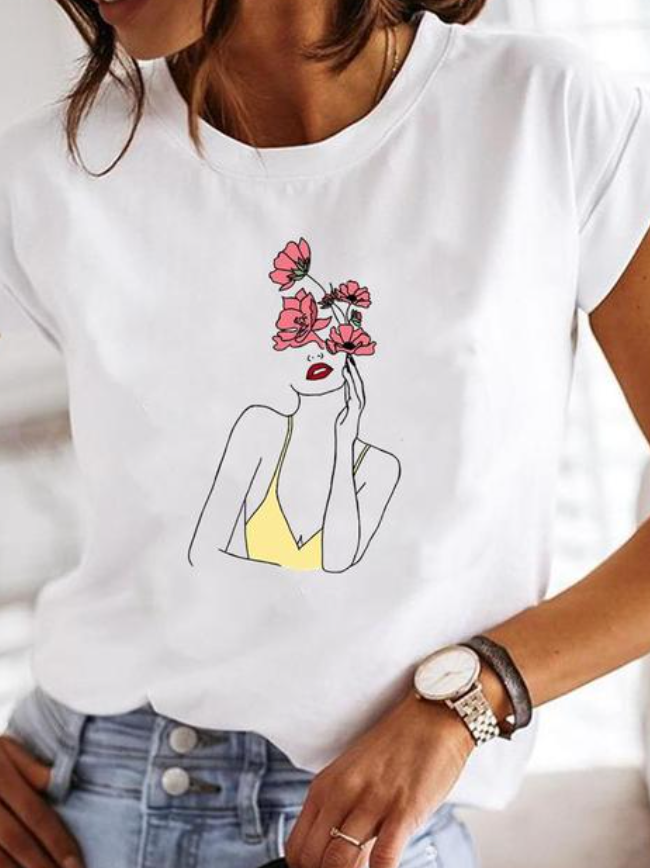 ROSALINDA - T-shirt super stylé aux motifs estivaux extravagants