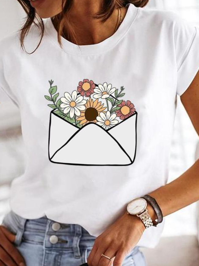 ROSALINDA - T-shirt super stylé aux motifs estivaux extravagants