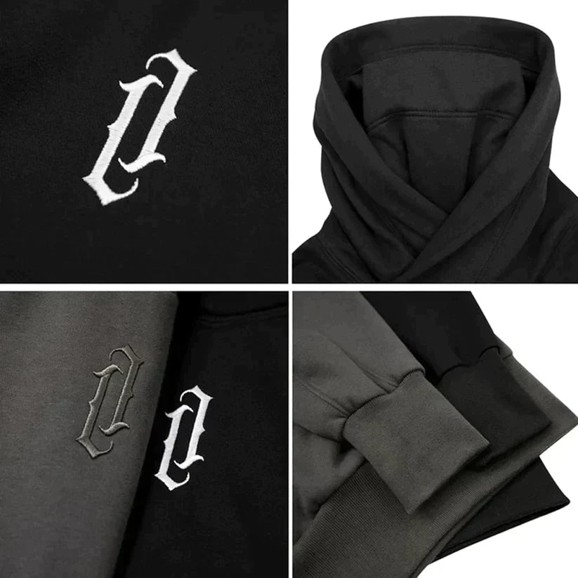 Uffe - Sweat à capuche double col Ninja
