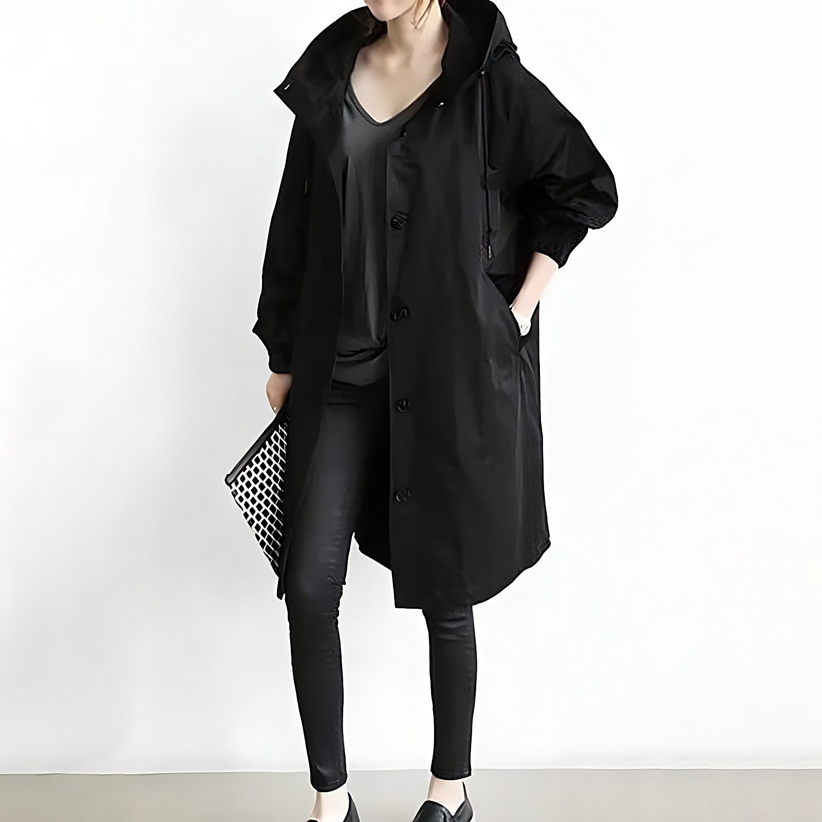 Coupe-vent imperméable avec capuche