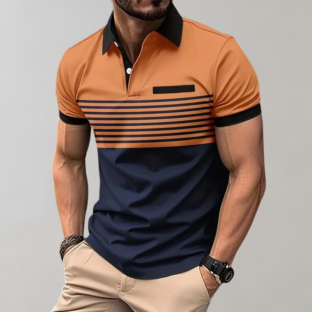 Polo rayé pour homme