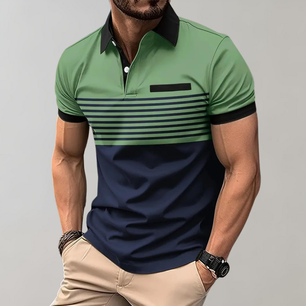Polo rayé pour homme