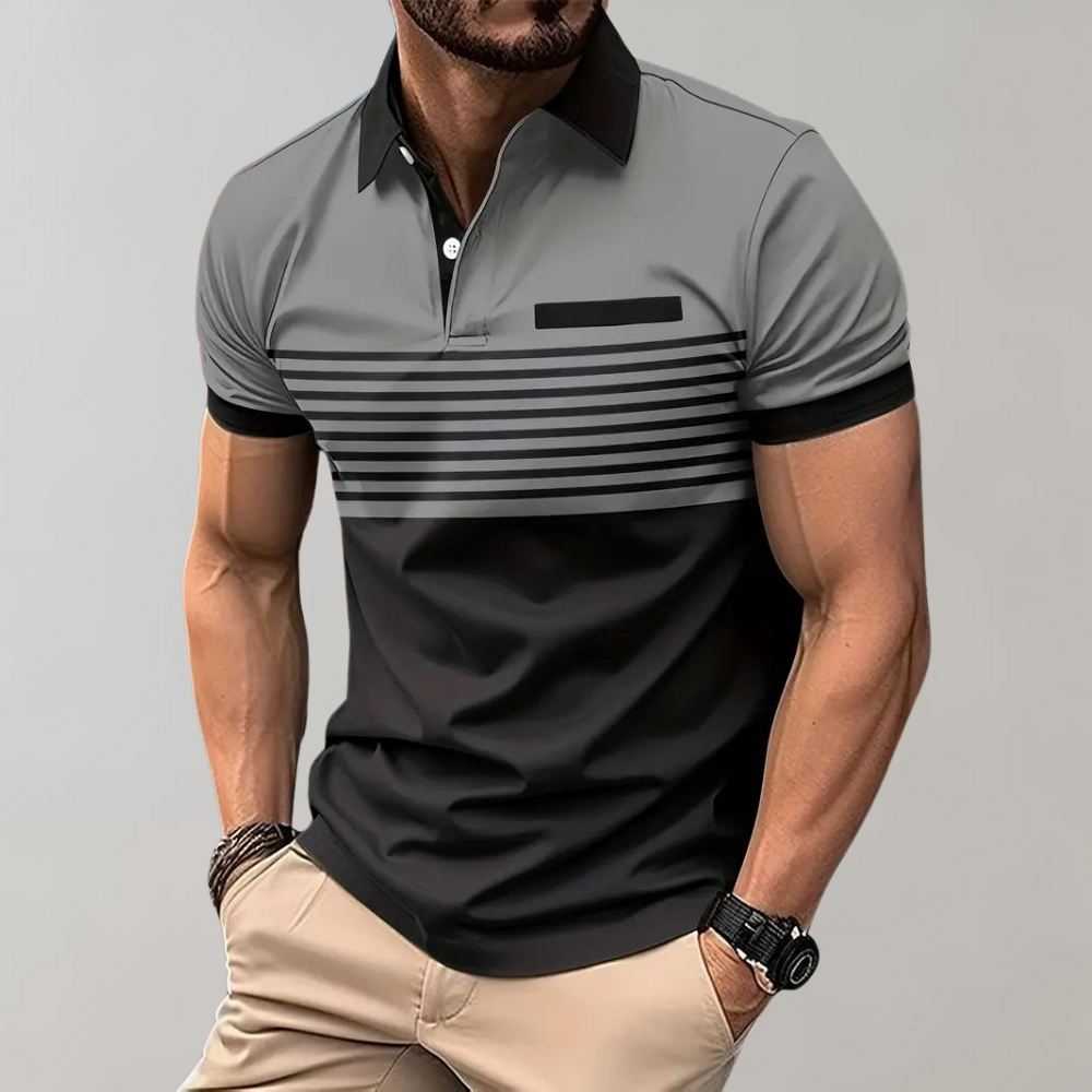 Polo rayé pour homme