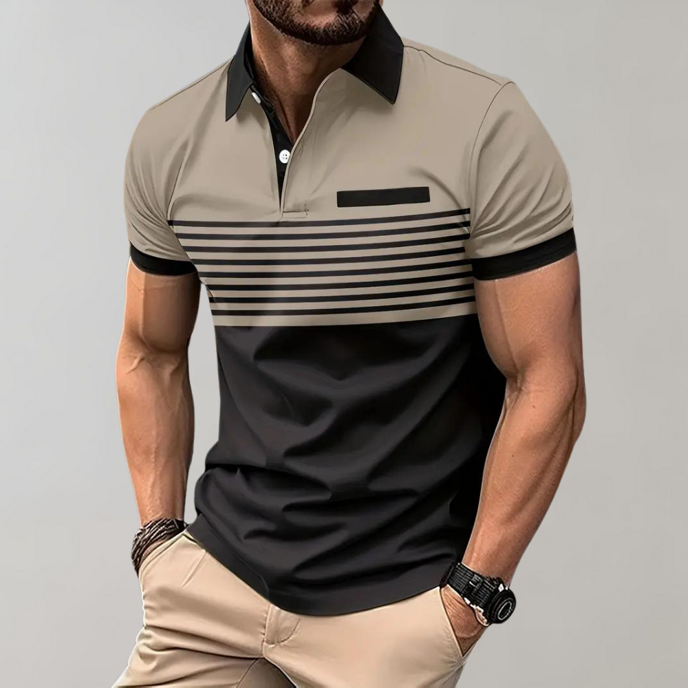 Polo rayé pour homme