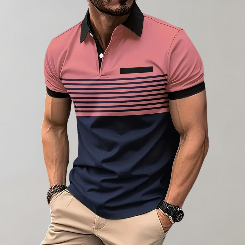 Polo rayé pour homme
