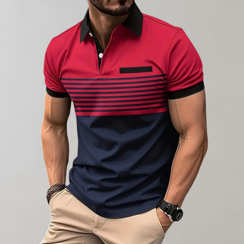 Polo rayé pour homme