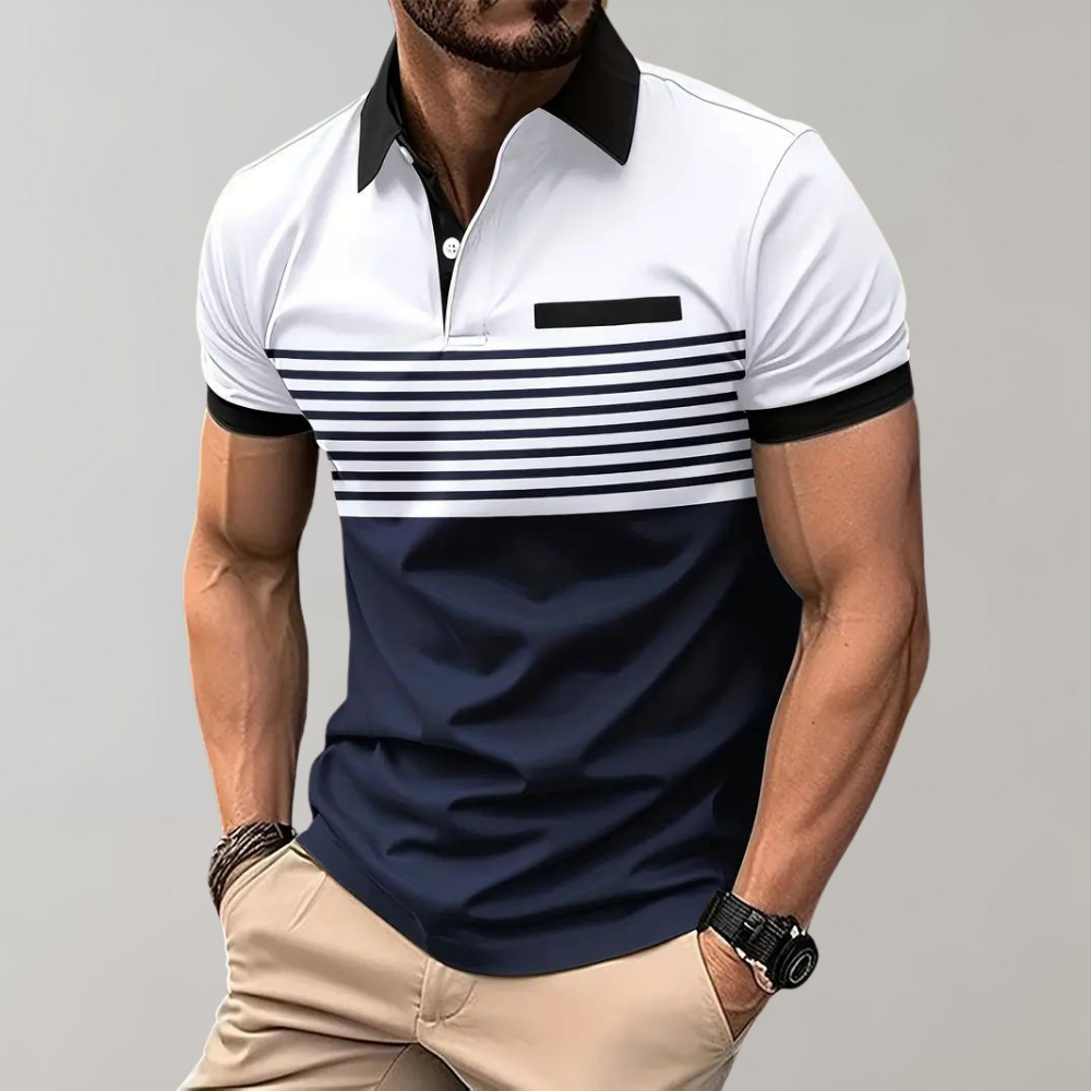 Polo rayé pour homme