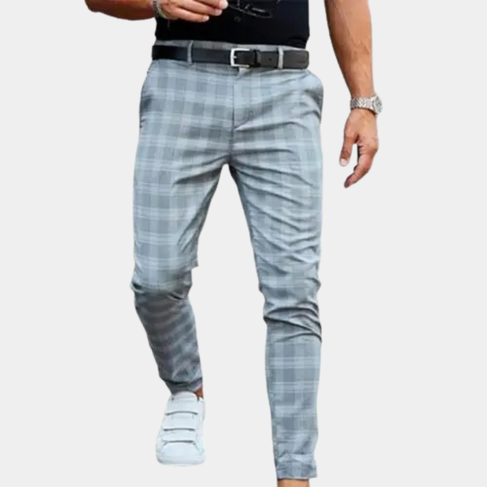 Pantalon à carreaux pour homme