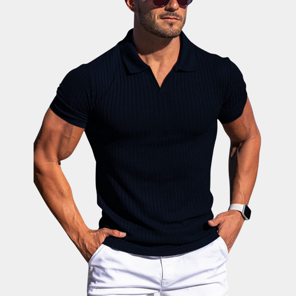 Polo ajusté pour homme