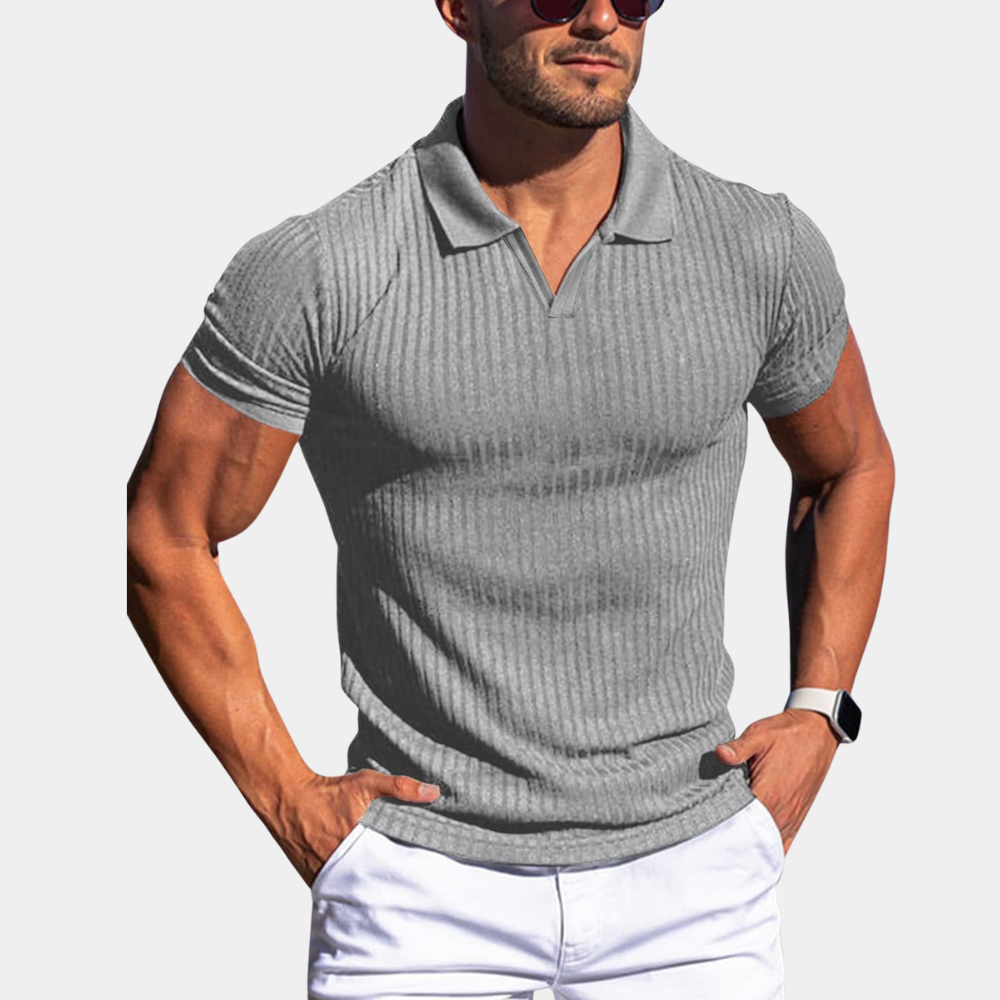 Polo ajusté pour homme