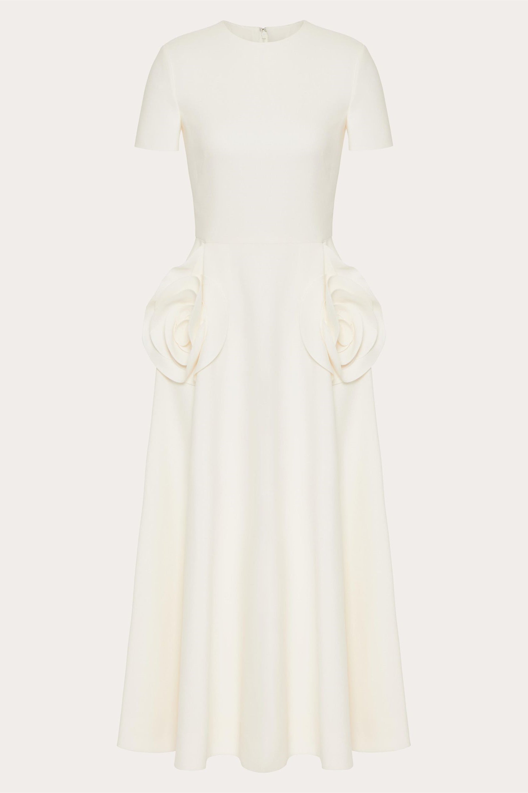 Jared – Kurzärmliges Midikleid mit Blumenapplikation