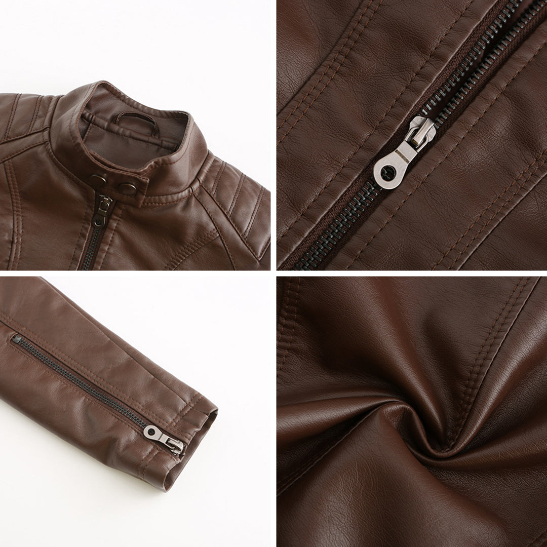 Xandrah | Veste en cuir élégante