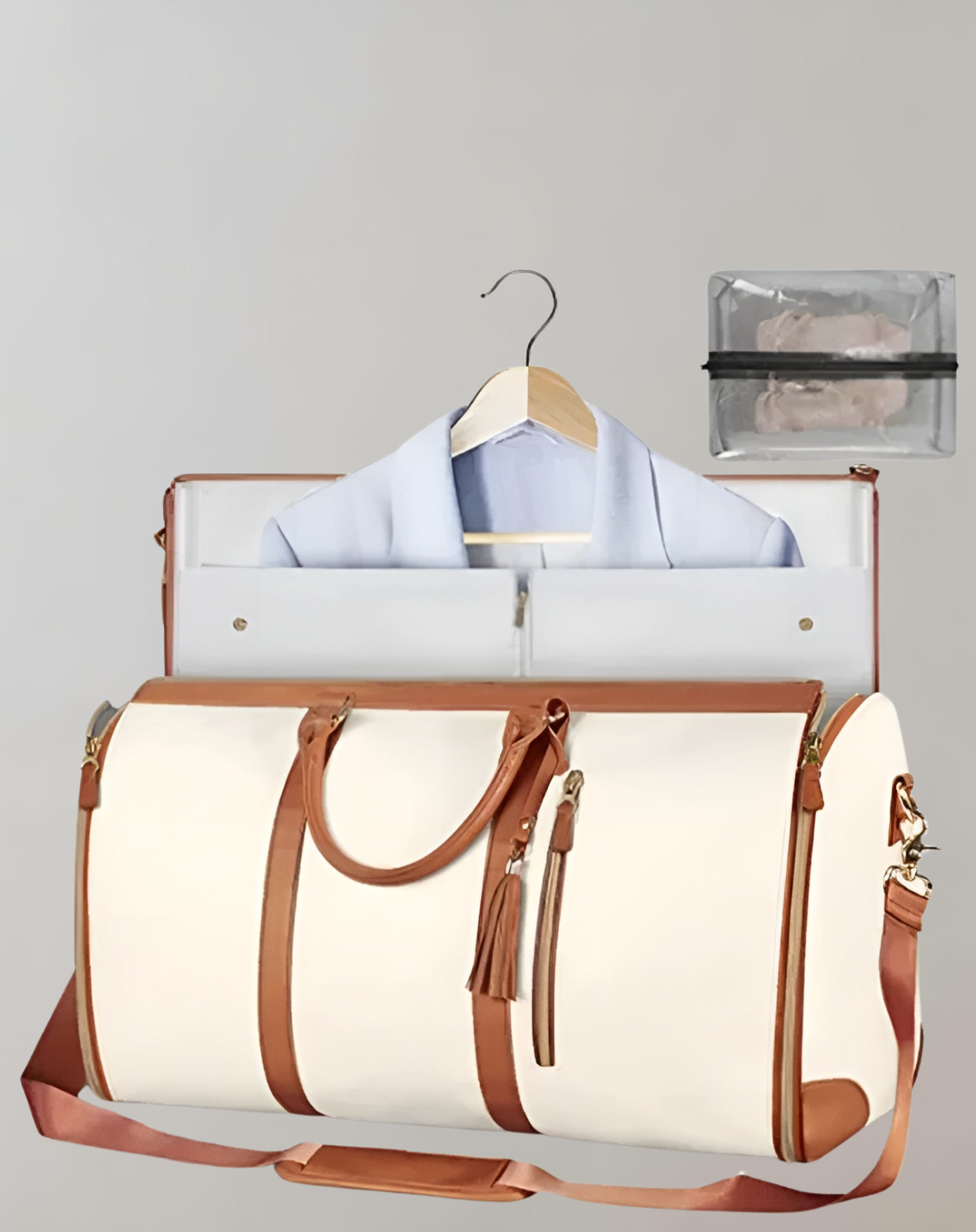 Bellachicha - Eleganter Kleiderorganizer Umhängetasche aus Vegan Leder
