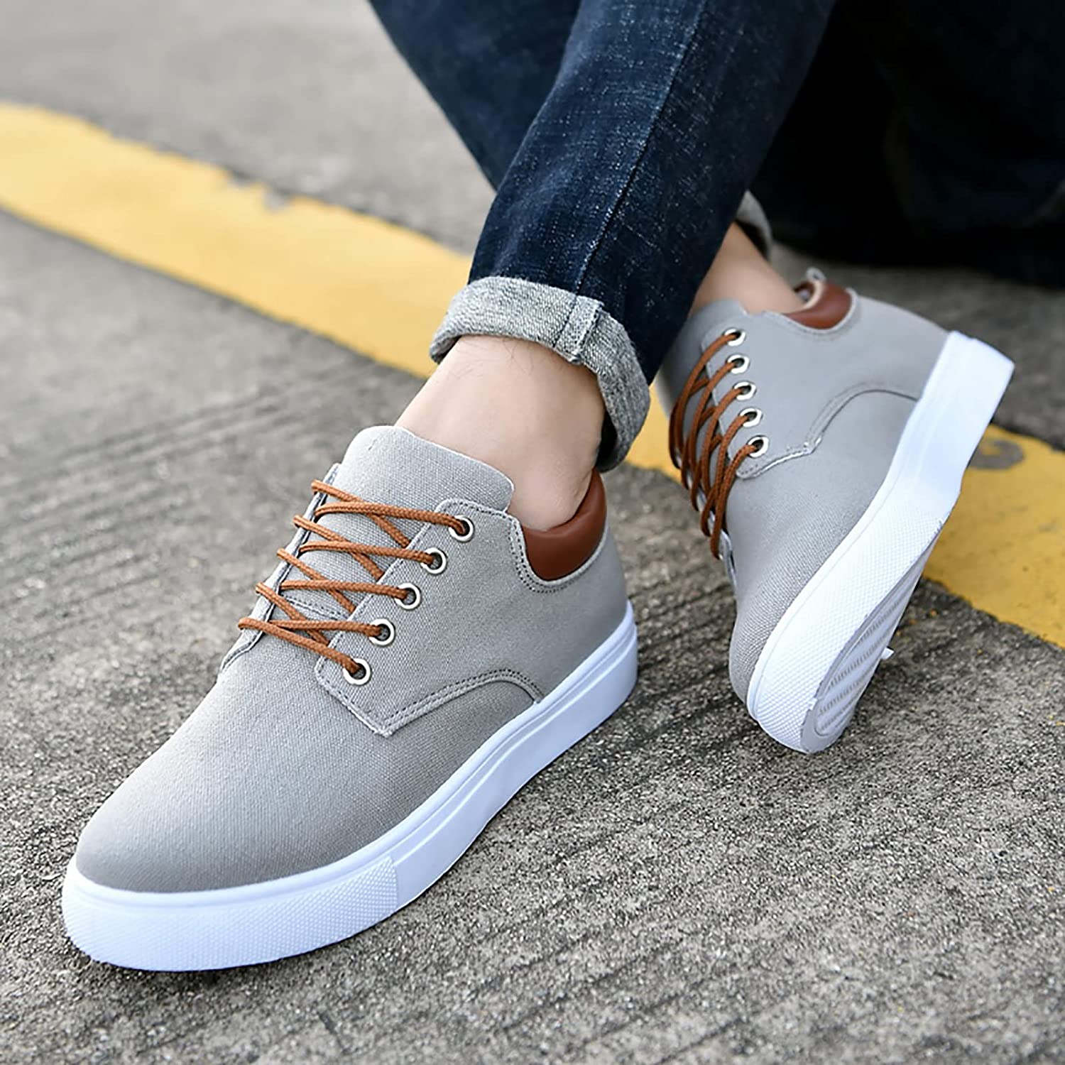 Henry - Herren Sneaker mit weißer Sohle