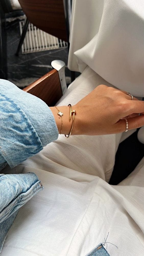 Ensemble de 3 bracelets de luxe en acier inoxydable Bellachicha