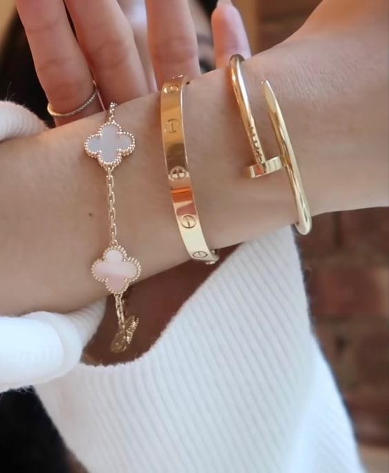 Ensemble de 3 bracelets de luxe en acier inoxydable Bellachicha