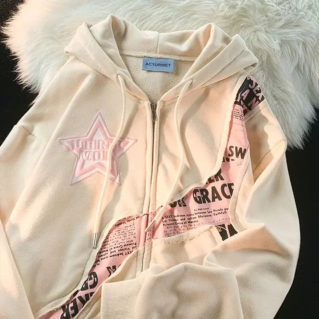 Oversized Hoodie mit Grafikdruck