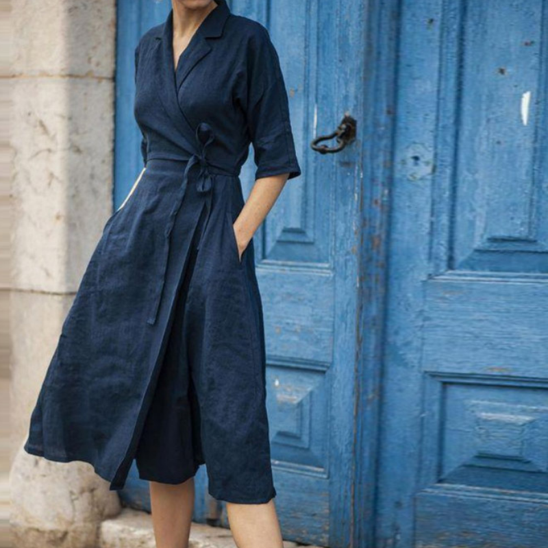 Romina - Belle robe longue et idiote pour femme