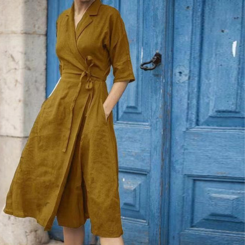 Romina - Belle robe longue et idiote pour femme