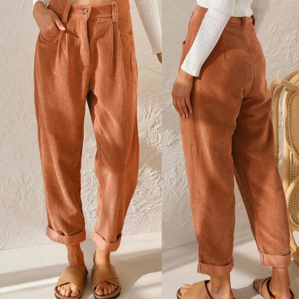 Dineke - pantalon en velours côtelé pour femme