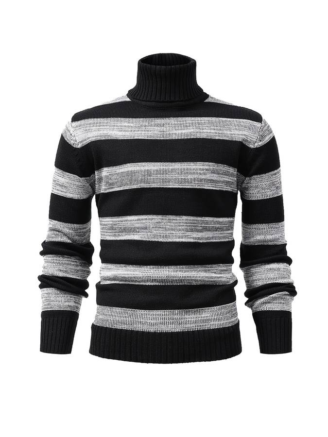Dorian - pull col roulé homme