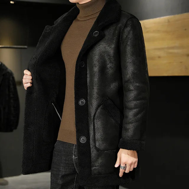 Doppelseitige Winterjacke