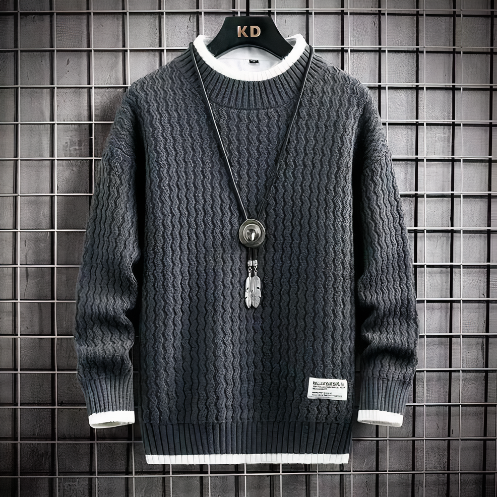 DWANE - Unifarbener Pullover aus Wolle