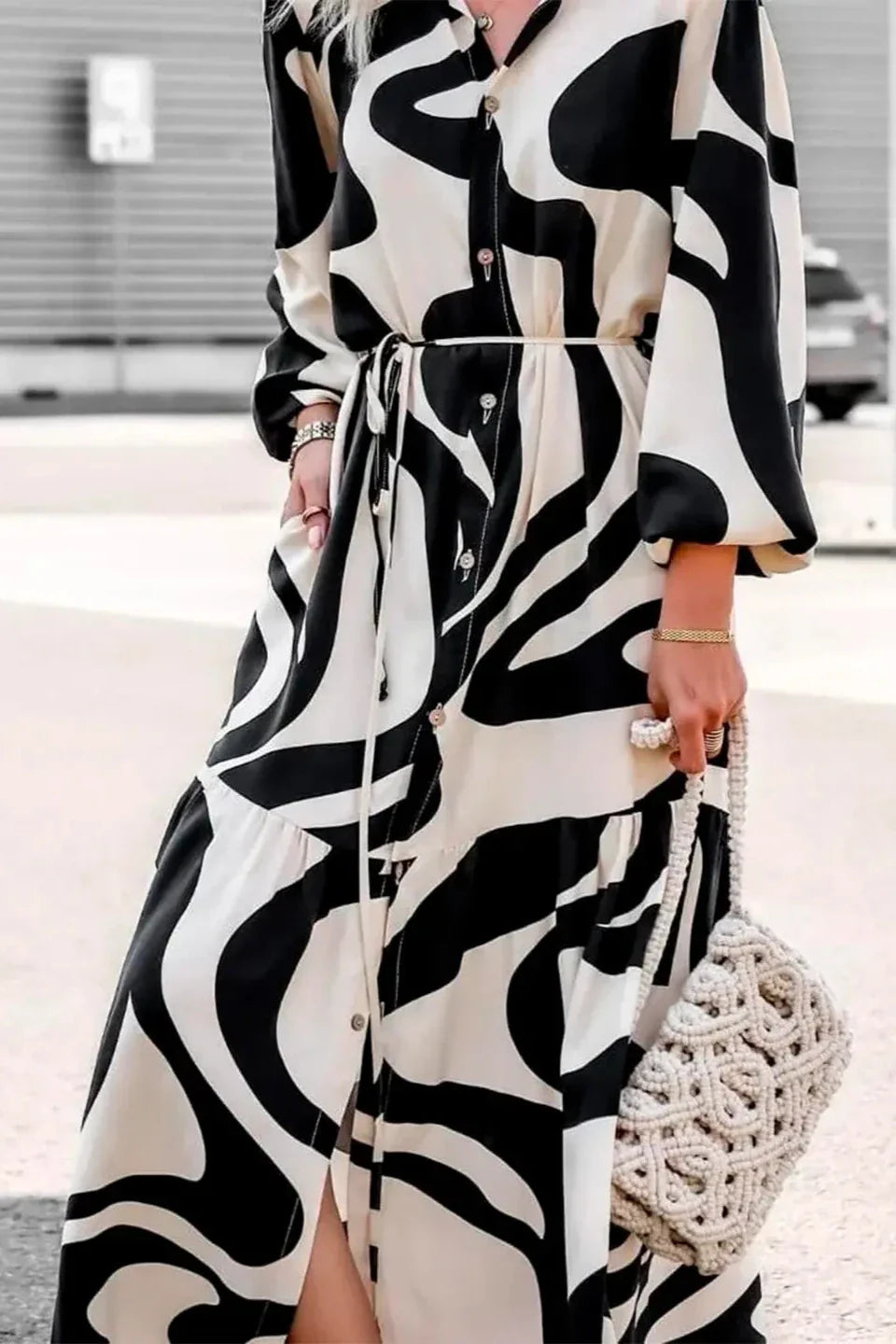 Mühelos schickes Maxikleid mit Print