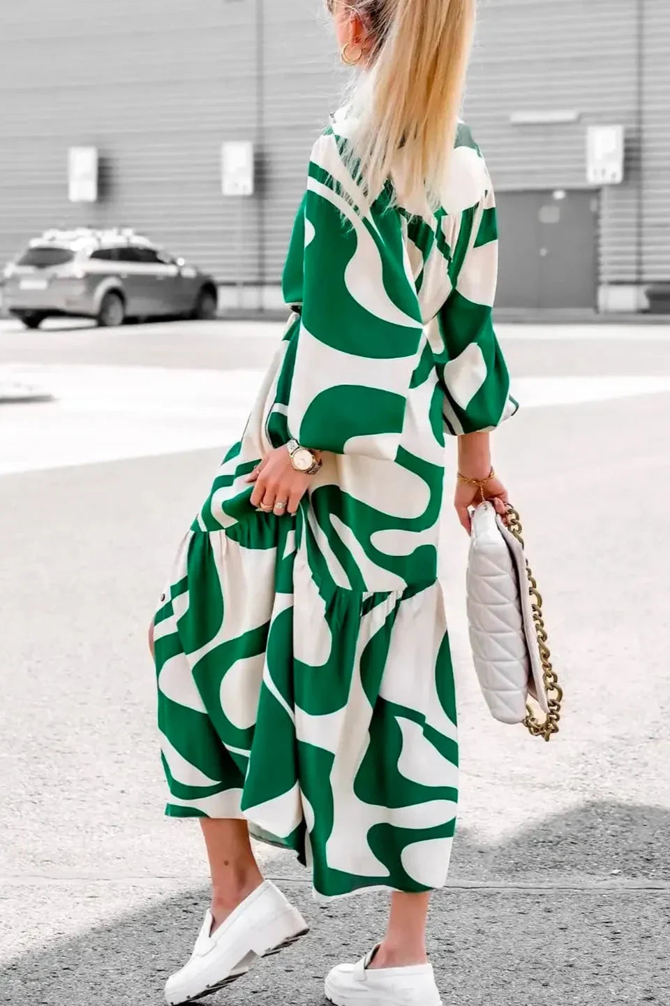 Mühelos schickes Maxikleid mit Print