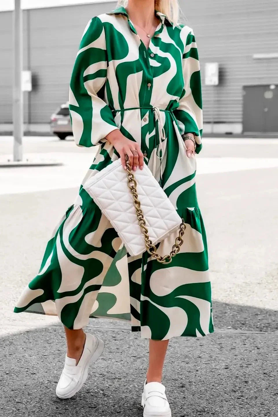 Mühelos schickes Maxikleid mit Print