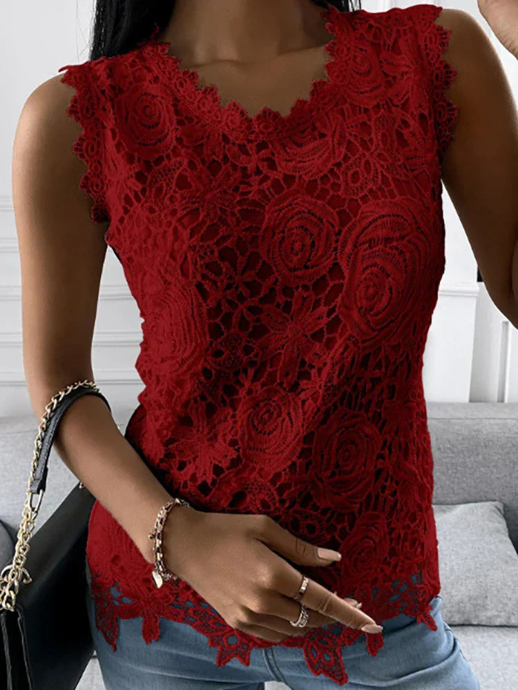 Bellachicha | Damen Vintage Spitze Top
