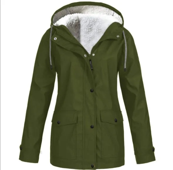 veste d'extérieur coupe-vent et imperméable avec doublure polaire