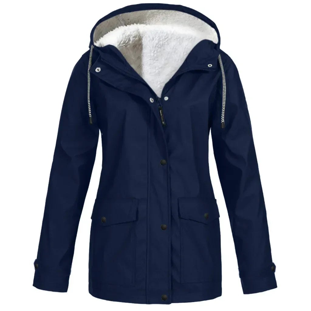 veste d'extérieur coupe-vent et imperméable avec doublure polaire