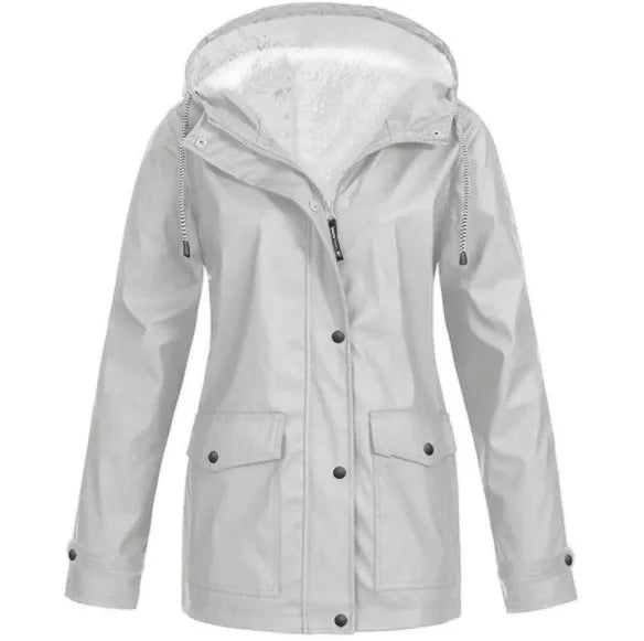 veste d'extérieur coupe-vent et imperméable avec doublure polaire