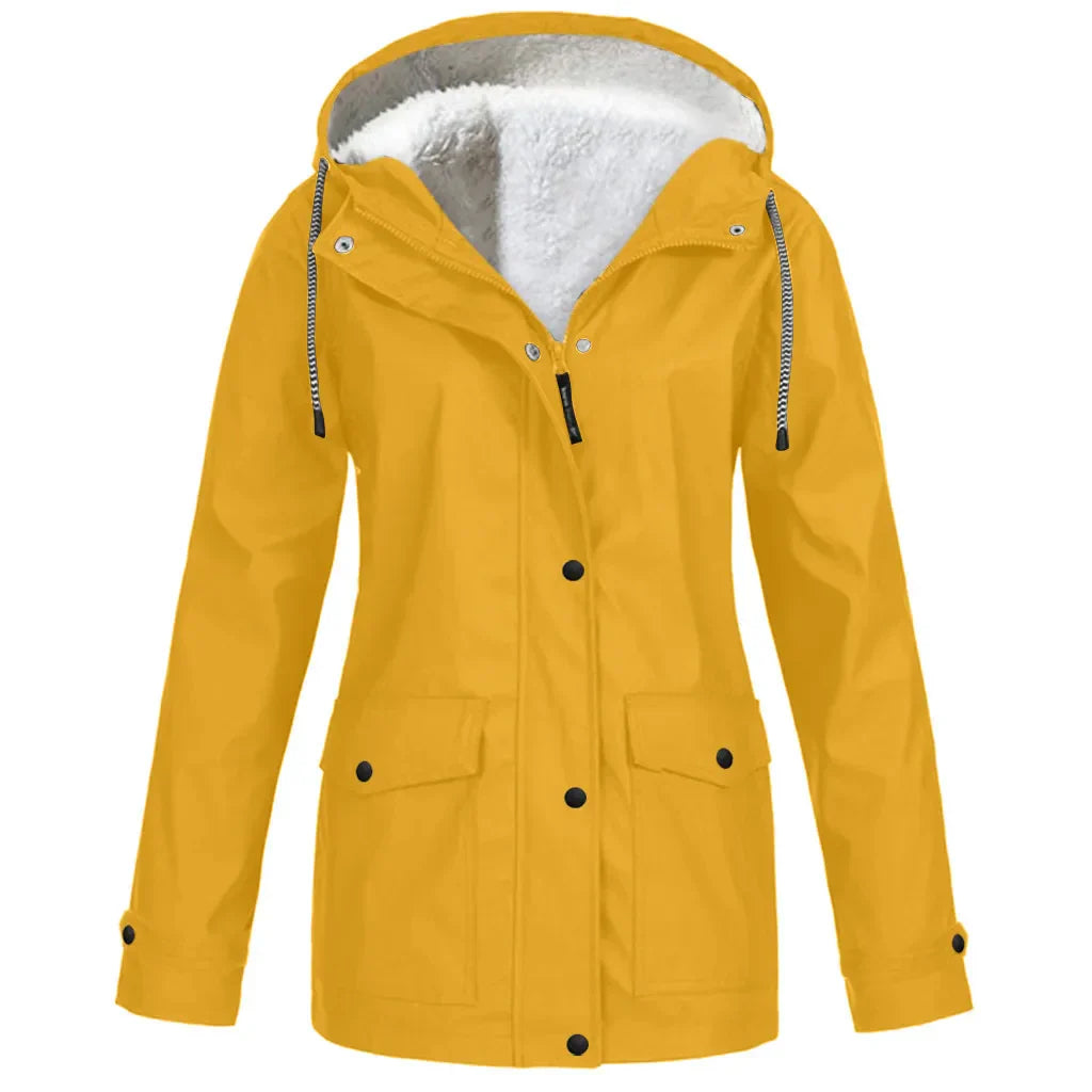 veste d'extérieur coupe-vent et imperméable avec doublure polaire