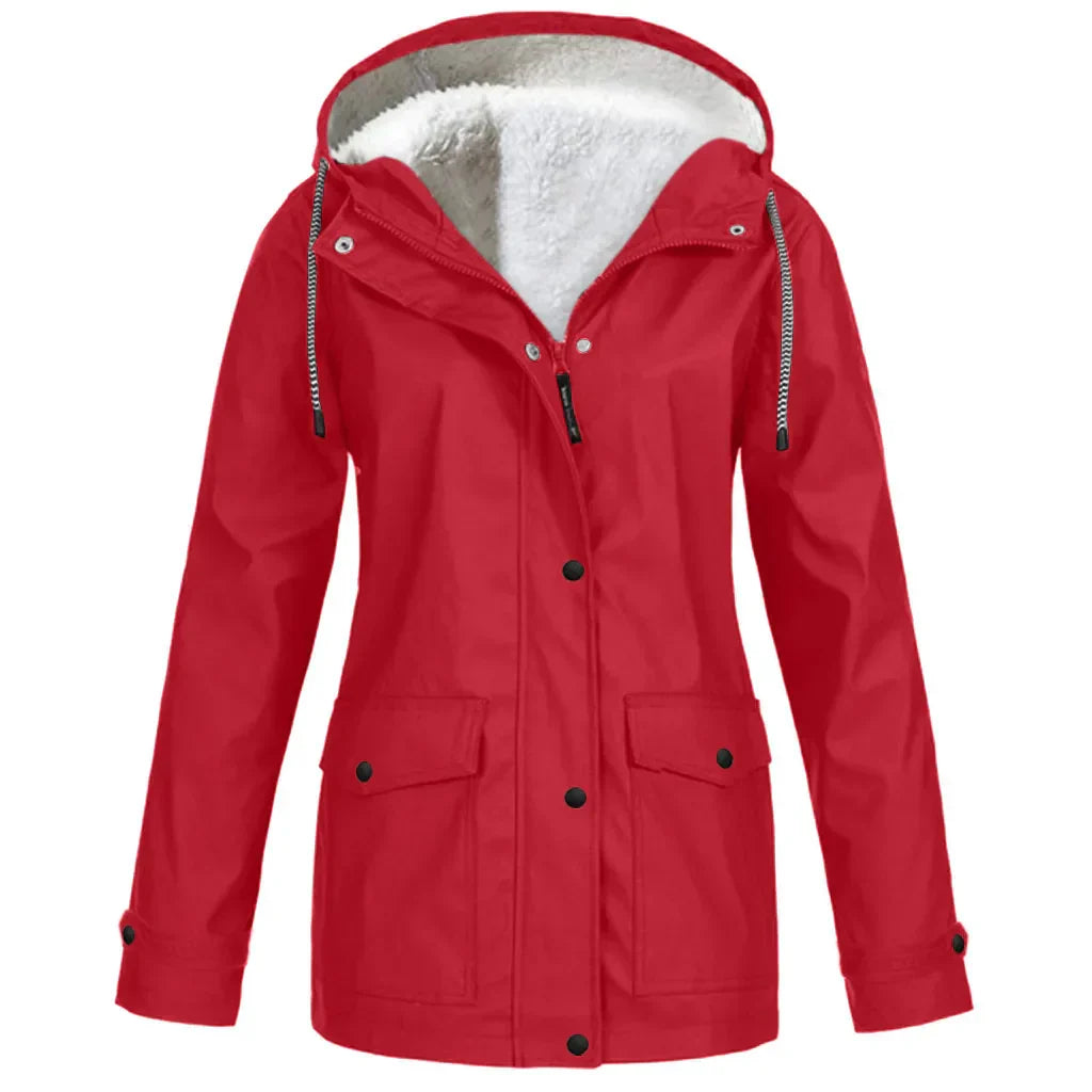 veste d'extérieur coupe-vent et imperméable avec doublure polaire