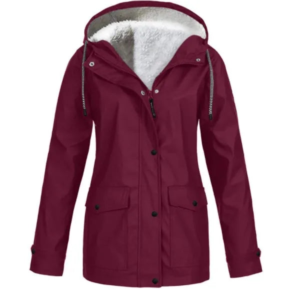 veste d'extérieur coupe-vent et imperméable avec doublure polaire