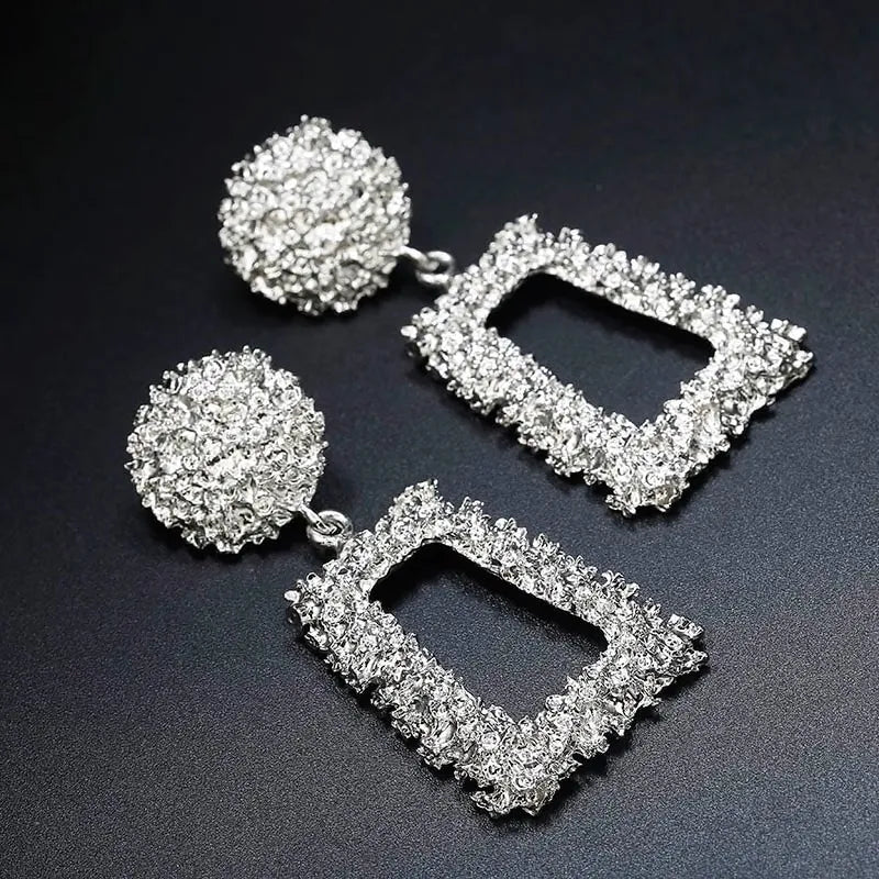 Micara - Square Statements - Boucles d'oreilles