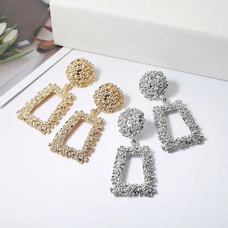 Micara - Square Statements - Boucles d'oreilles