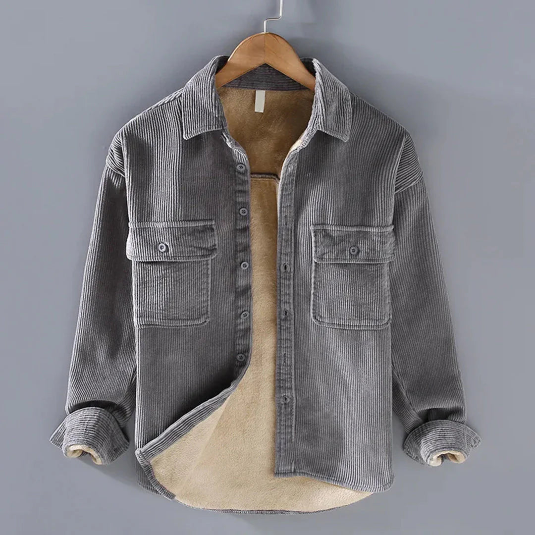 Abernathy - Chemise d'hiver en velours côtelé pour homme